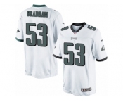 Men's Nike Philadelphia Eagles #53 Nigel Bradham Limited White NFL Jersey