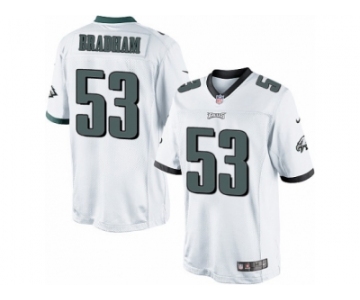 Men's Nike Philadelphia Eagles #53 Nigel Bradham Limited White NFL Jersey