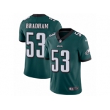 Men's Nike Philadelphia Eagles #53 Nigel Bradham Vapor Untouchable Limited Midnight Green Team Color NFL Jersey