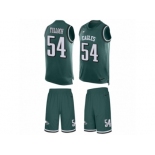 Men's Nike Philadelphia Eagles #54 Stephen Tulloch Limited Midnight Green Tank Top Suit NFL Jersey