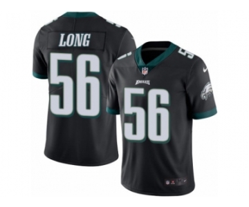 Men's Nike Philadelphia Eagles #56 Chris Long Limited Black Rush NFL Jersey