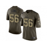 Men's Nike Philadelphia Eagles #56 Chris Long Limited Green Salute to Service NFL Jersey