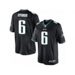 Men's Nike Philadelphia Eagles #6 Caleb Sturgis Limited Black Alternate NFL Jersey