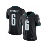 Men's Nike Philadelphia Eagles #6 Caleb Sturgis Limited Black Rush NFL Jersey