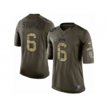 Men's Nike Philadelphia Eagles #6 Caleb Sturgis Limited Green Salute to Service NFL Jersey