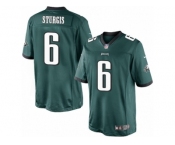 Men's Nike Philadelphia Eagles #6 Caleb Sturgis Limited Midnight Green Team Color NFL Jersey