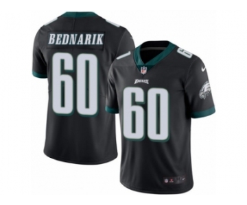 Men's Nike Philadelphia Eagles #60 Chuck Bednarik Limited Black Rush NFL Jersey