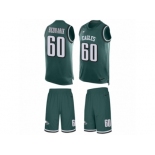 Men's Nike Philadelphia Eagles #60 Chuck Bednarik Limited Midnight Green Tank Top Suit NFL Jersey