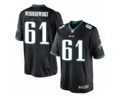 Men's Nike Philadelphia Eagles #61 Stefen Wisniewski Limited Black Alternate NFL Jersey