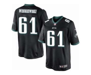 Men's Nike Philadelphia Eagles #61 Stefen Wisniewski Limited Black Alternate NFL Jersey