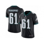 Men's Nike Philadelphia Eagles #61 Stefen Wisniewski Limited Black Rush NFL Jersey