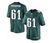 Men's Nike Philadelphia Eagles #61 Stefen Wisniewski Limited Midnight Green Team Color NFL Jersey