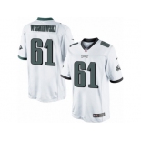 Men's Nike Philadelphia Eagles #61 Stefen Wisniewski Limited White NFL Jersey