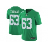 Men's Nike Philadelphia Eagles #63 Dallas Thomas Limited Green Rush NFL Jersey