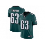 Men's Nike Philadelphia Eagles #63 Dallas Thomas Midnight Green Team Color Vapor Untouchable Limited Player NFL Jersey