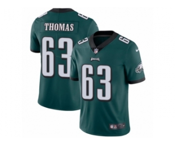 Men's Nike Philadelphia Eagles #63 Dallas Thomas Midnight Green Team Color Vapor Untouchable Limited Player NFL Jersey