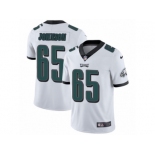 Men's Nike Philadelphia Eagles #65 Lane Johnson Vapor Untouchable Limited White NFL Jersey