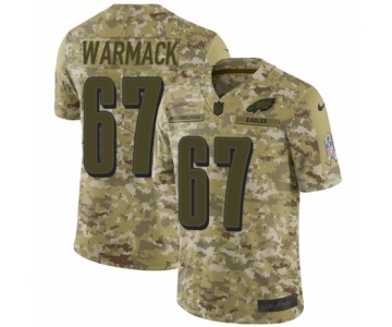 Men's Nike Philadelphia Eagles #67 Chance Warmack Limited Camo 2018 Salute to Service NFL Jersey