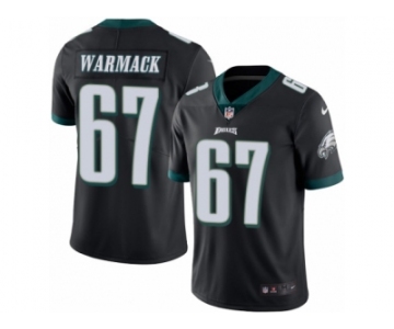 Men's Nike Philadelphia Eagles #67 Chance Warmack Limited Green Rush NFL Jersey