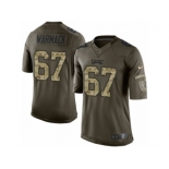 Men's Nike Philadelphia Eagles #67 Chance Warmack Limited Green Salute to Service NFL Jersey