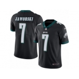 Men's Nike Philadelphia Eagles #7 Ron Jaworski Limited Black Rush NFL Jersey