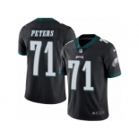 Men's Nike Philadelphia Eagles #71 Jason Peters Limited Black Rush NFL Jersey