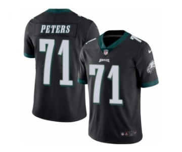 Men's Nike Philadelphia Eagles #71 Jason Peters Limited Black Rush NFL Jersey