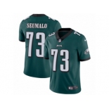 Men's Nike Philadelphia Eagles #73 Isaac Seumalo Vapor Untouchable Limited Midnight Green Team Color NFL Jersey