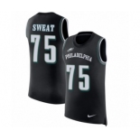 Men's Nike Philadelphia Eagles #75 Josh Sweat Black Rush Player Name & Number Tank Top NFL Jersey