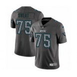 Men's Nike Philadelphia Eagles #75 Josh Sweat Gray Static Vapor Untouchable Limited NFL Jersey