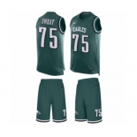 Men's Nike Philadelphia Eagles #75 Josh Sweat Limited Midnight Green Tank Top Suit NFL Jersey