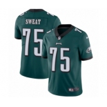 Men's Nike Philadelphia Eagles #75 Josh Sweat Midnight Green Team Color Vapor Untouchable Limited Player NFL Jersey