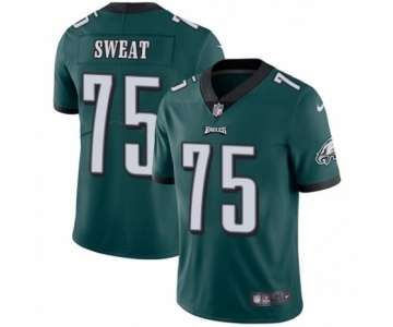 Men's Nike Philadelphia Eagles #75 Josh Sweat Midnight Green Team Color Vapor Untouchable Limited Player NFL Jersey