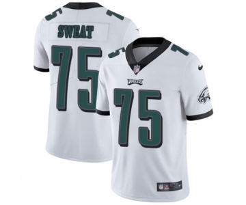 Men's Nike Philadelphia Eagles #75 Josh Sweat White Vapor Untouchable Limited Player NFL Jersey