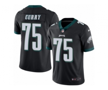 Men's Nike Philadelphia Eagles #75 Vinny Curry Limited Black Rush NFL Jersey