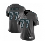 Men's Nike Philadelphia Eagles #77 Michael Bennett Gray Static Vapor Untouchable Limited NFL Jersey