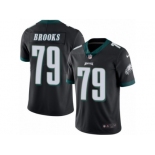 Men's Nike Philadelphia Eagles #79 Brandon Brooks Limited Black Rush NFL Jersey