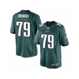 Men's Nike Philadelphia Eagles #79 Brandon Brooks Limited Midnight Green Team Color NFL Jersey