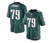 Men's Nike Philadelphia Eagles #79 Brandon Brooks Limited Midnight Green Team Color NFL Jersey