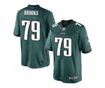 Men's Nike Philadelphia Eagles #79 Brandon Brooks Limited Midnight Green Team Color NFL Jersey