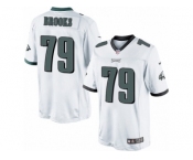 Men's Nike Philadelphia Eagles #79 Brandon Brooks Limited White NFL Jersey