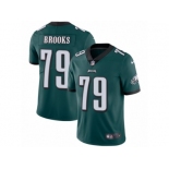 Men's Nike Philadelphia Eagles #79 Brandon Brooks Vapor Untouchable Limited Midnight Green Team Color NFL Jersey