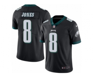 Men's Nike Philadelphia Eagles #8 Donnie Jones Limited Black Rush NFL Jersey