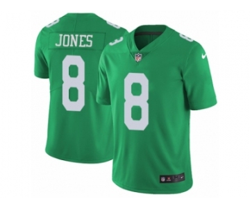 Men's Nike Philadelphia Eagles #8 Donnie Jones Limited Green Rush NFL Jersey