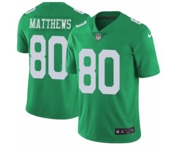 Men's Nike Philadelphia Eagles #80 Jordan Matthews Limited Green Rush Vapor Untouchable NFL Jersey