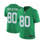 Men's Nike Philadelphia Eagles #80 Markus Wheaton Limited Green Rush Vapor Untouchable NFL Jersey