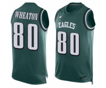 Men's Nike Philadelphia Eagles #80 Markus Wheaton Limited Midnight Green Player Name & Number Tank Top NFL Jersey