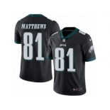 Men's Nike Philadelphia Eagles #81 Jordan Matthews Limited Black Rush NFL Jersey