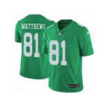 Men's Nike Philadelphia Eagles #81 Jordan Matthews Limited Green Rush NFL Jersey