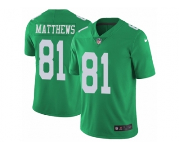 Men's Nike Philadelphia Eagles #81 Jordan Matthews Limited Green Rush NFL Jersey